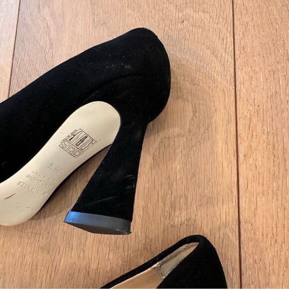 Ron White Dayna Buckle Cashmere & Suede Pumps 36 1/2 - Picture 9 of 15